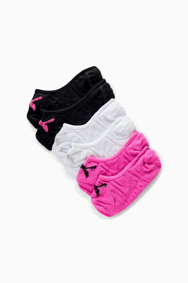 Girls' Liner Socks [6 Pack], DARK PINK, extralarge